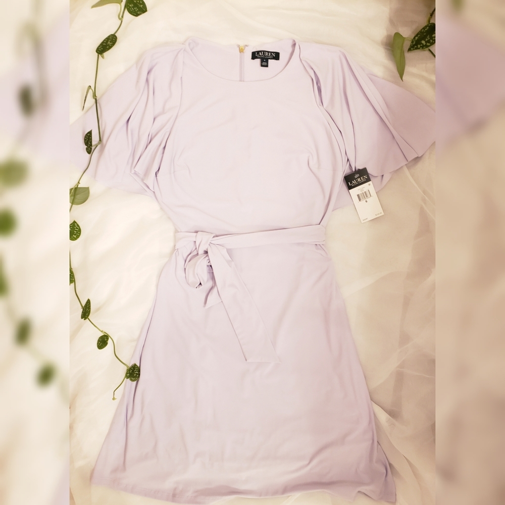 Ralph Lauren Gaelyn flutter sleeve dress